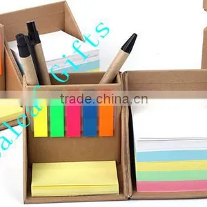 Foldable Memo Box With Sticky Notes and Pen Holder thumbnail-4