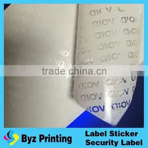 Hot Sale Anti-counterfeiting Warranty Void if Removed Label,security Void Sticker,ultra Destructible Vinyl in Lidun Brand thumbnail-6