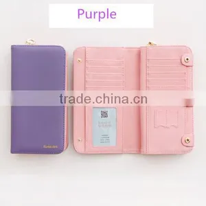 2017 New Arrivals Brand Lady Wallet , Colorful and Fashion Multifunction pu Leather Women Wallet With 72 Card Slots . thumbnail-6