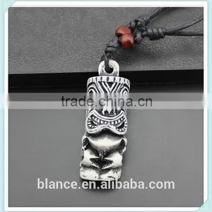 Resin Tiki Pendant Small Tiki God Figurine Necklace thumbnail-1