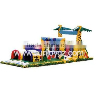 Hot Sale Giant Multi Color Inflatable Obstacle Course Toys for Kids and Adults for Commercial Use thumbnail-1