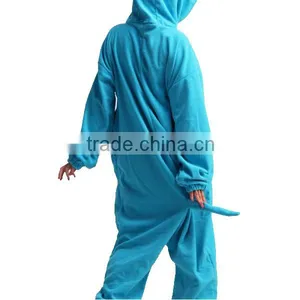 New Cool Hippo Adult Animal Full Body Pajamas Party Costume thumbnail-2