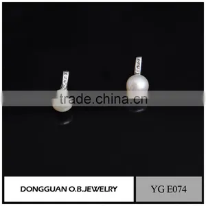 Popular Summer Style Earring Pure White 925 Sterling Silver Girls Earrings Studs thumbnail-1