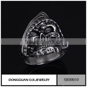 Sterling Silver Motorcycle/Biker Chain Piston Ring/316l Stainless Steel Mens Ring Wolesale thumbnail-2