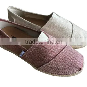 High Quality New Style Espadrille Sole Canvas Shoes thumbnail-1