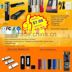 Record Telephone Conversations 8GB Digital Portable Voice Recorder MP3 Music Player USB 2.0 High Speed Audio Recorder thumbnail-1