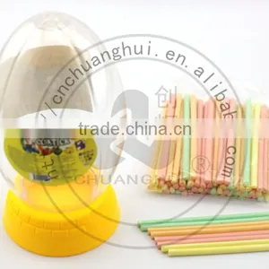 Plastic Rugby Jar CC Stick Candy / 11cm CC Straw Candy In Football Bottle thumbnail-2