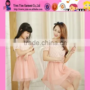 2015 Wholesale Mother And Daughter Dress Profession Factory Selling Cheaper Hot China Family Dress thumbnail-4