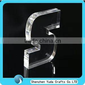 Plexiglass English Letter Block Clear Acrylic Logo Block Perspex Paperweight thumbnail-1