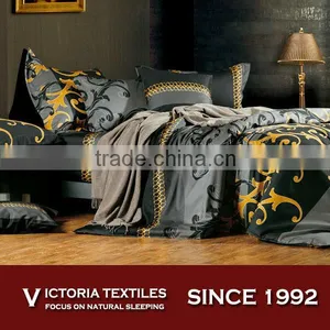 Luxury Design 40s 300TC Natural Printed Cotton Comforter Bedding Sheet Set thumbnail-1