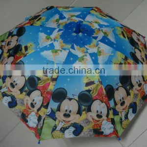 19inch Many New Heat Transfer Cartoon Character School Girl Umbrella thumbnail-3