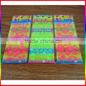 Halloween Use Fluorescence Yellow/green/red Paper Sticker thumbnail-2