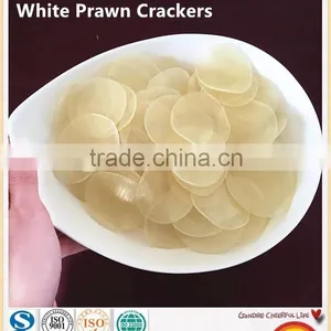 Healthy Deep-Fried Seafood Snacks of White Prawn Crackers thumbnail-1