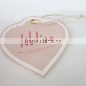 Heart-shaped Personalized Garment Hang Tags for Clothing thumbnail-1