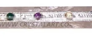 Rose Quartz With Markaba Chakra Healing Wand thumbnail-1