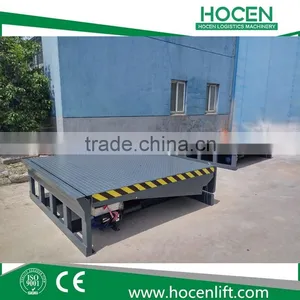 Used Warehouse Stationary Hydraulic 6-15 Tons Forklift Electric Stationary Dock Ramp For Trailers thumbnail-1
