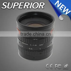 Fujian Cctv 35mm 8.0 MP F1.6 ITS Camcorder Lens Manual Aperture C Mount Lens Mega Pixel Thermal Imagining Lens thumbnail-1