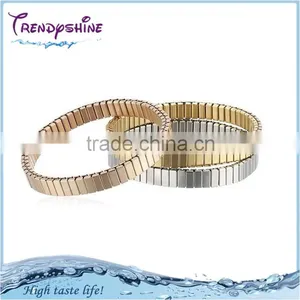 Fashion Color Plated 316l Stainless Steel Bracelet Elastic thumbnail-1