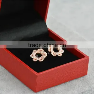 Pave Setting cz Diamond Pressed Stud Silver Earrings, 2015 Latest Fashion Model in Promotions thumbnail-6