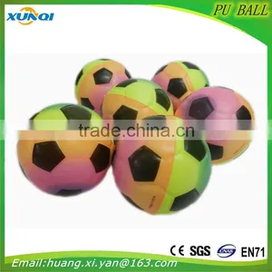 Color Coconut PU Foam Ball High Quality Children Toy Balls Soft Anti Stress Ball thumbnail-3