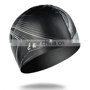 CNYE Pure Color Swimming Caps Silicone Swimming Caps Men Black Swim Cap Women Factory Price High Quality OEM/ODM thumbnail-1