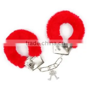 Novelty Handcuffs, Red Colored, 4 Assorted, in Polybag. thumbnail-1