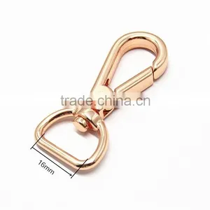 16mm Gold Plating Metal Key Chain Snap Hook thumbnail-2