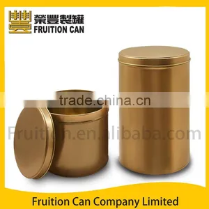 Tall Round Cookie or Popcorn Tin With Slip Cover thumbnail-1