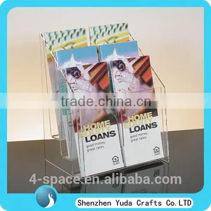 Best Selling Clear Acrylic Multistep Custom Restaurant Holder for Advertising Brochure thumbnail-3