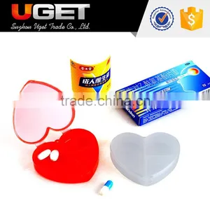 2016 Portable Custom One Day Heart Shaped Pill Box Plastic thumbnail-1