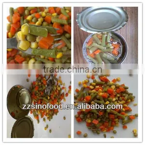 No Add Preservatives for Canned Food Canned Mixed Vegetable in Tins thumbnail-1