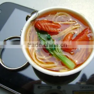 Chinese Fake Food In Mini Bowl Model For Fashion Decoration Of Artificial Fish Straps Decoration Display-Yiwu Sanqi Crafts thumbnail-3