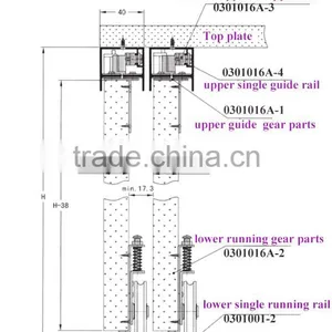 Closet Soft Closing Wardrobe Sliding Door System thumbnail-6