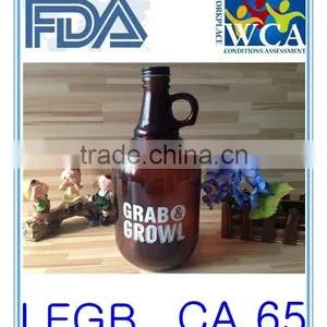 Brown Large Glass Bottle thumbnail-1