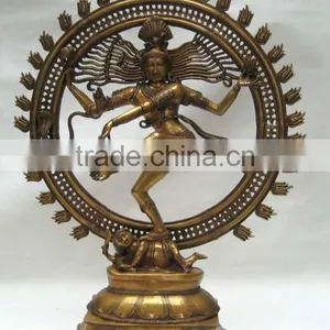 Brass Natraj Hindu Religious Statues India thumbnail-1