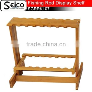 Bamboo Fishing Rod Display Shelf SGRRK107 thumbnail-1