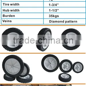 8 Inch Rubber Wheel for Lawn Mowers, Hand Trucks, and Yard Tractors thumbnail-5