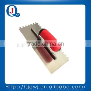 Durable Soft Rubber Handle Stainless Steel Plaster Trowel thumbnail-1