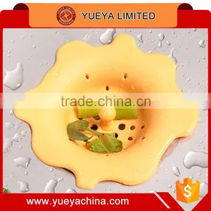 Petal-shape Sink Silica Gel Strainer Kitchen--yellow thumbnail-1