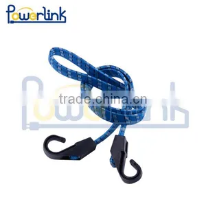 H70275 Bicycle Bike Metal Hook Blue Flat Stretchy Luggage Cord Rope 2M thumbnail-1