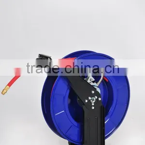 Metal Material Air Hose Reel With 15m Rubber Air Hose thumbnail-4