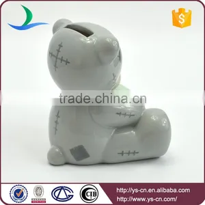 Personalized Teddy Bear Wholesale Mini Ceramic Piggy Banks thumbnail-3