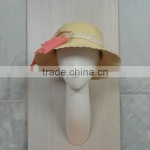 White Wall Mounted Female Head Deal for Hats, Scarves and Sunglasses for Home or Retail Store thumbnail-1