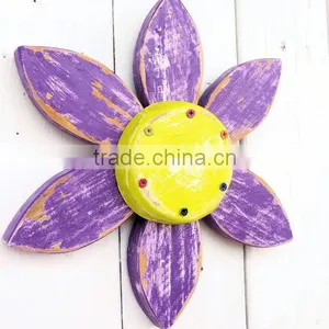 Rustic Wooden Flower Wall Art Summer Decor thumbnail-1