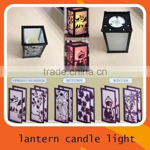Flameless Lantern With 12 Pcs Interchangeable Panels thumbnail-3