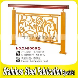Floor Mounted Carving Decorative Aluminum Railing Prices thumbnail-4