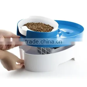 2017 New Hot Automatic Pet Waterer, 3 In 1 Pet Water Fountain Multi-functional LED Light Automatic Pet Bowl Feeder Waterer thumbnail-1