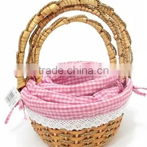 East Flower Basket Cheap Hand Weave Empty Gift Basket thumbnail-2