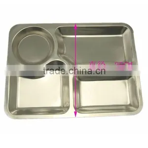 SS18/8 Stainless Steel Fast Food Tray,Winolaz thumbnail-1