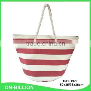 Canvas Material Beach Bag With Rope Handles thumbnail-2